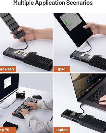 PGYTECH CreateMate USB 3.2 CFexpress A Card Reader 10GBps SD Card Reader for Photographer (CFexpress-A, Black)