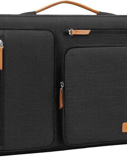 MOSISO 360 Protective Laptop Case 16 inch, 15-15.6 inch Laptop Sleeve Compatible with MacBook Pro 16, HP, Acer, Dell, Lenovo, ASUS, Side Open Carrying Case with 4 Zipper Pockets&Handle, Black