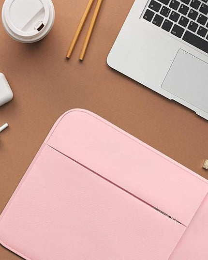 Lacdo Laptop Sleeve Case for 16 inch New MacBook Pro M4/M3/M2/M1 Pro/Max A3403 A3186 A2991 A2780 A2485 A2141 2024-2019 | 15 inch Microsoft Surface Laptop 7th Copilot+PC, 6 5 4 3 Computer Bag, Pink