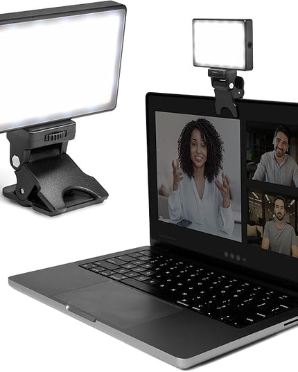 Lume Cube Video Conference Lighting Kit | Live Streaming, Video Conferencing, Remote Working | Lighting Accessory for Laptop, Adjustable Brightness and Color Temperature, Computer Mount Included