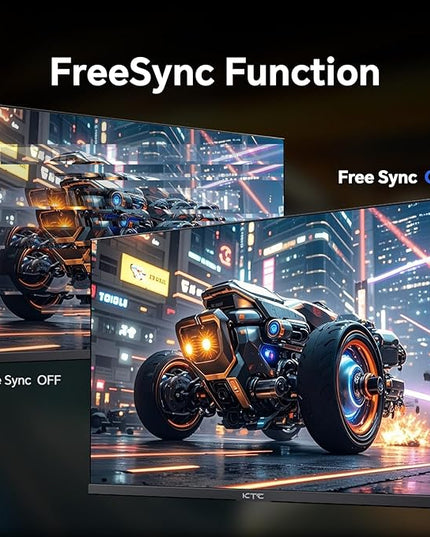 KTC 24 inch Gaming Monitor QHD 180Hz, Fast IPS 1440p Computer Monitor, Up to 185Hz, 1ms, G-Sync/FreeSync, HDR400, Height Adjustable, 2 x HDMI, 1 x DP H24T7