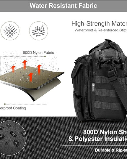 Stypos Tactical Messenger Bag Briefcase for Man Military Laptop Bag 14 Inch/15.6 Inch /17.3 Inch Messenger Shoulder Work Bag
