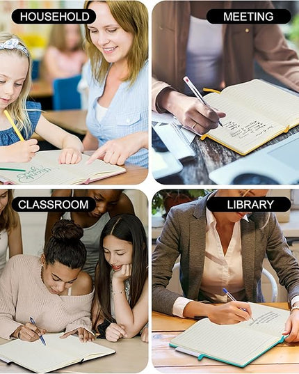 20 Pack Journals for Writing College Ruled Notebooks Journal in Bulk, Hardcover Notebooks (200Pages) for Note Talking, Lined Bullet Journals for Home School Office, 5.7"x8.4", Dark Green