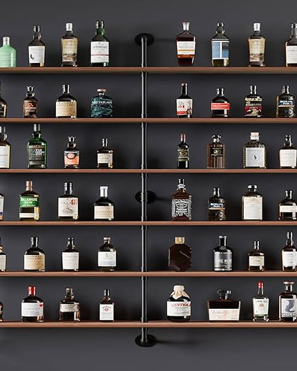 Floating Shelves for Wall Living Room Shelves Bookshelf Industrial Pipe Shelving Shelf Real Wood Planks 60 inch Rustic Wall Shelves Hanging Bookshelves Farmhouse Kitchen Bar Shelving