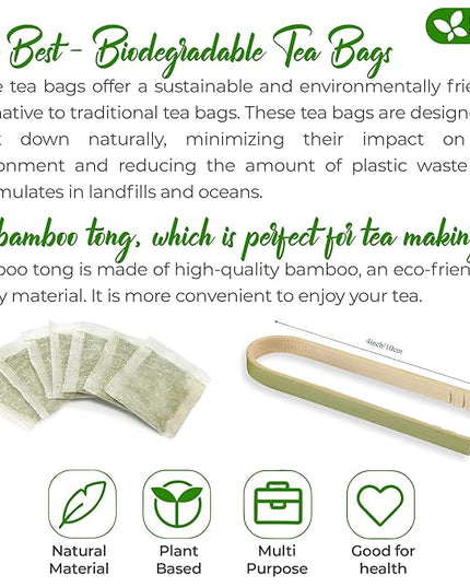 FreshDrinkUS, Premium 40 Rosemary Leaf Tea Bags, 100% Natural and Pure Rosemary Dried Leaves, Pure Herbal Tea, No Additives, No Caffeine, No Gluten, Vegan.