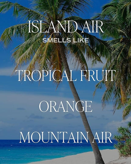 Sweet Water Decor Island Air Reed Diffuser Set | Tropical Fruits, Citrus, Sugar, Exotic Mountain Greens | Long Lasting | Summer Diffuser Oil