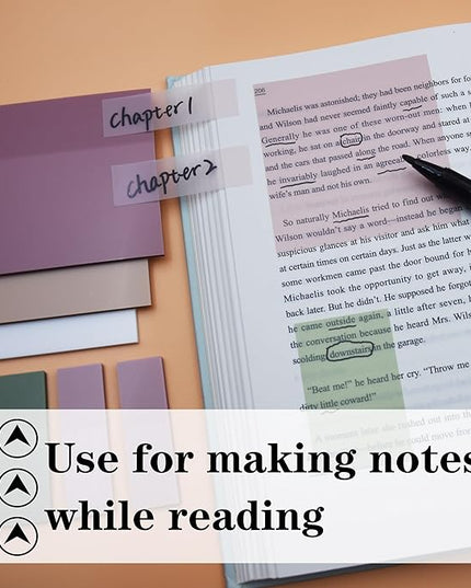 Transparent Sticky Notes, 3"x3" Clear Sticky Notes, Waterproof Translucent Sticky Note Pads for Books Annotation, Clear Post it Notes for Bible Study, School, Office