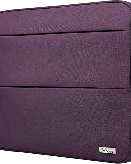 Voova 15.6 16 Inch Laptop Sleeve Case Compatible with MacBook Pro 16 M1/M2/M3/M4 Max 2019-2025, 15.6-16” Hp Lenovo Acer Asus, Waterproof Slim Computer Bag Cover with Handle, Dark Purple