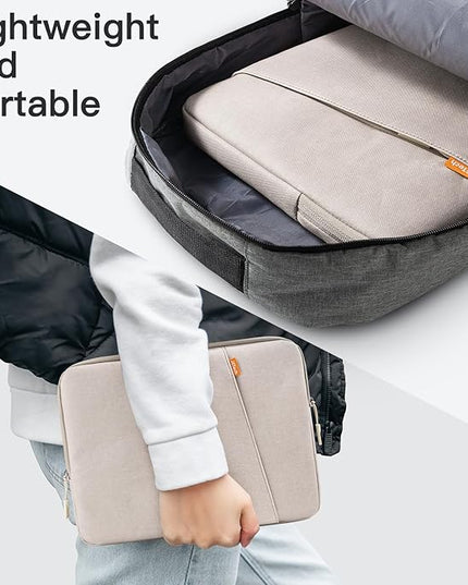 JETech Laptop Sleeve for 13-14Inch MacBook Air/Pro (M5/M4/M3/M2/M1) 2020-2025, 13-13.6 Inch Notebook, Waterproof Shock Resistant Bag Case with Accessory Pocket (Starlight)