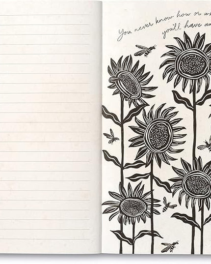 Compendium Softcover Journal - The heart that gives, gathers. – A Write Now Journal with 128 Lined Pages, 5″W x 8″H