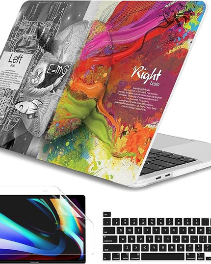 Dongke MacBook Pro 13 inch Case Model A2251/A2289 2020 Released, Plastic Hard Shell Case Cover for MacBook Pro 13 inch with Retina Display & Touch Bar Fits Touch ID (Brain)