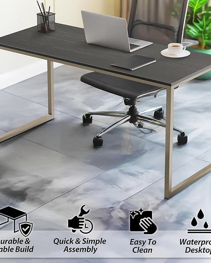 SHW Mission 48-Inch Home Office Computer Desk, Espresso