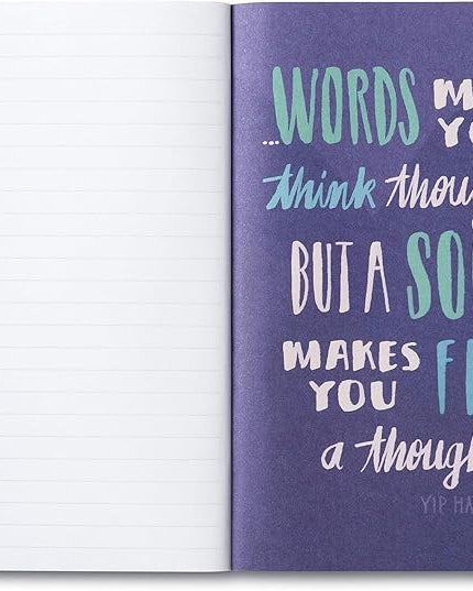 Compendium Softcover Journal - Let Your Music Play – A Write Now Journal with 128 Lined Pages, 5″W x 8″H