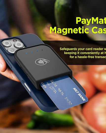 ENCASED Protective Case for Shopify Tap & Chip Card Reader (MagSafe Compatible) Black