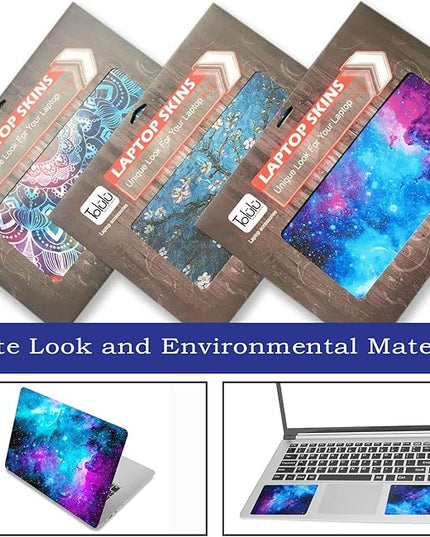 ToLuLu Laptop Skin Sticker Decal, 12" to 15.6" inch Laptop Vinyl Skin Sticker Cover Art Protector, Nebula Galaxy