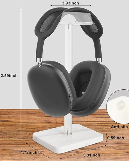 Acrylic Marble Headset Holder Headphone Holders for Desk, Gaming Headphone Stand,Universal Holder for Music Headset Accessories 1 Pack(DP029)