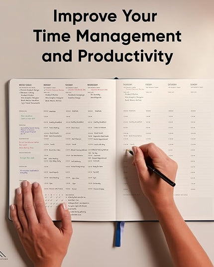 Hourly Planner & Appointment Book (8.5” x 11”) - Premium Hourly Planner with Daily Schedule & 30-Minute Time Slots for Better Time Management by PRODUCTIVITY STORE (A4, Green)