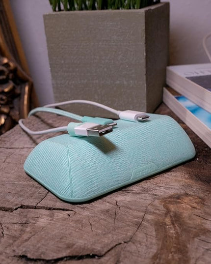 Smartish® Magnetic Cord Holder - Bigger Cable Wrangler Stocking Stuffer Organizer with Magnet Clips for Charger Management on Desktop, Nightstand - Holds 6+ Cables - Teal Me More