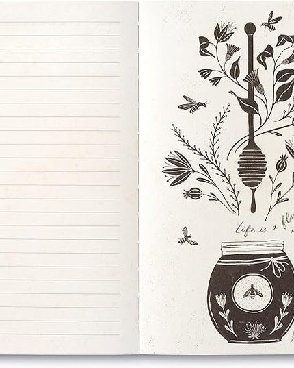 Compendium Softcover Journal - The heart that gives, gathers. – A Write Now Journal with 128 Lined Pages, 5″W x 8″H