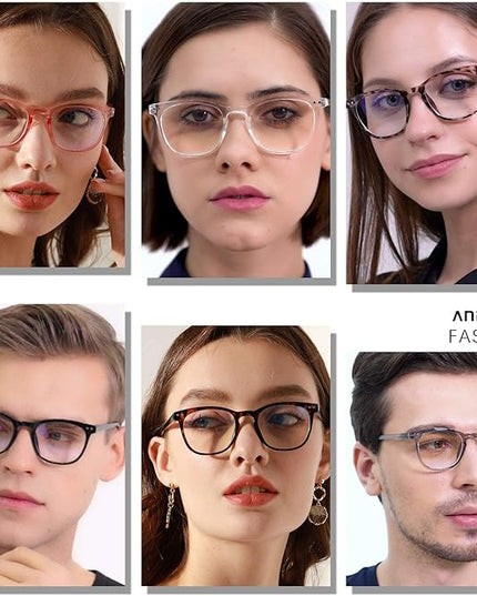ANDWOOD Blue Light Blocking Glasses Women Men Computer Small Face Clear Bluelight Blocker Eyeglasses Frame