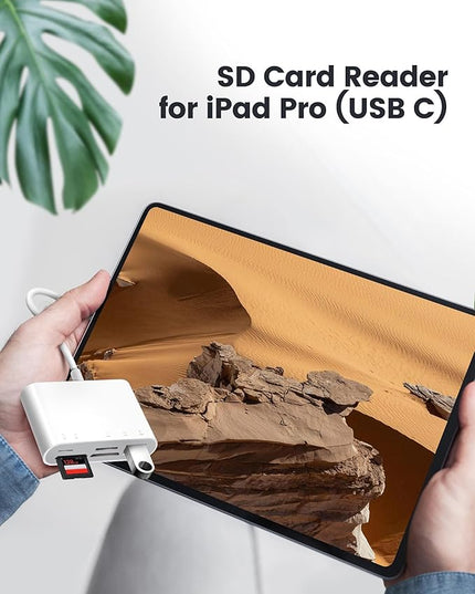 USB C SD Card Reader, USB-C to SD MicroSD XD Picture MS Memory Stick Cards, Type C 5 Slots Memory Card Adapter for iPhone 15 iPad Mac Laptop MacBook and Android Galaxy More USBC Devices