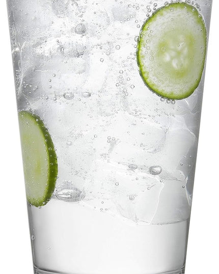 Libbey Preston Tumbler and Rocks Glass Cups Set, All Purpose Everyday Drinking Glasses Set of 16, Glassware Drinking Glasses for Birthdays, Dinners