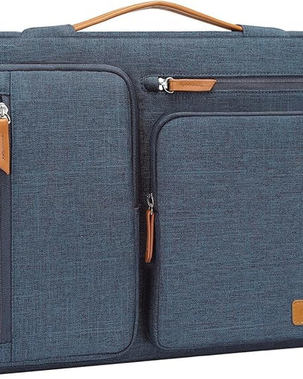 MOSISO 360 Protective Laptop Case 13 inch, 13 inch Laptop Sleeve Compatible with MacBook Air M4 M3 M2 M1 2025-2018/Pro M2 M1 2025-2016, Side Open Carrying Case with 4 Zipper Pockets&Handle, Haze Blue