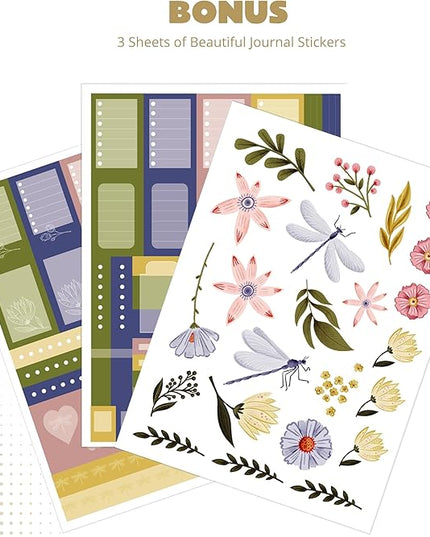 VIVID SCRIBBLES Bullet Dotted Journal – 160gsm No Bleed Thick White Paper – 200 Numbered Dot Grid Pages – a5 Dotted Notebook Includes a Gift Box and Journal Stickers