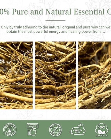 Vetiver Essential Oil, 1.01Fl.Oz (30ML) PHATOIL Pure Essential Oil Singles for Aromatherapy Diffusers, Humidifiers, Great for DIY Candle and Soap Making, Gift for Friend