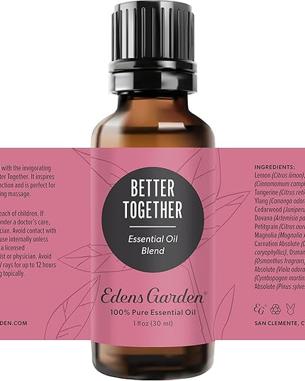 Edens Garden Better Together Essential Oil Blend- 100% Pure Premium Grade, Undiluted, Natural, Therapeutic, Aromatherapy, The Best for Candle, Laundry, Humdifiers 30 ml (1 fl oz)