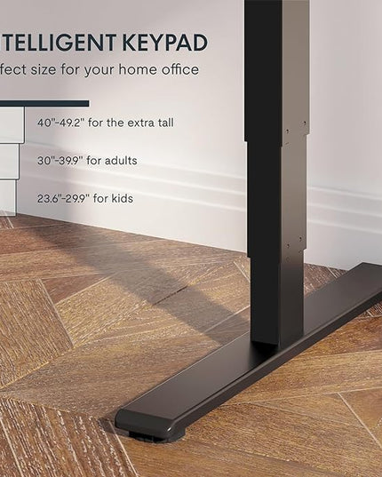FlexiSpot E6 Bamboo 3-Stage Dual Motor Electric Standing Desk 55 x 28 Sit Stand Up Desk, Holds 220 lbs, Adjustable Height w/ Memory Presets, Solid Bamboo Curved Desktop & Black Frame, Ships in 2 Boxes