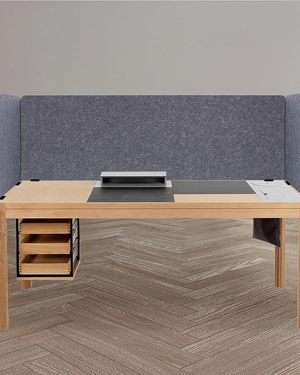 Acoustic Desk Divider, 1-59 x 23.8Inch + 2-23.8Inch x 23.8Inch Side Boards, Noise Reducing Desk Privacy Panel for Office Table Sound Proof Dividers Office Furniture Partitions