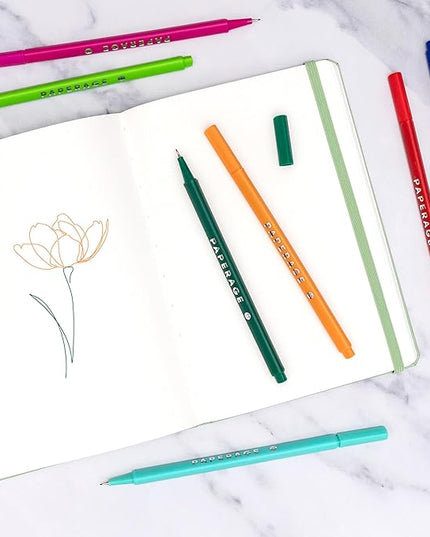 PAPERAGE Blank Journal Notebook, (Sage Green), 160 Pages, Medium 5.6 in x 8 in - 100 GSM Thick Paper – Hardcover Journaling Notebook for Work, School, Note Taking or Sketching