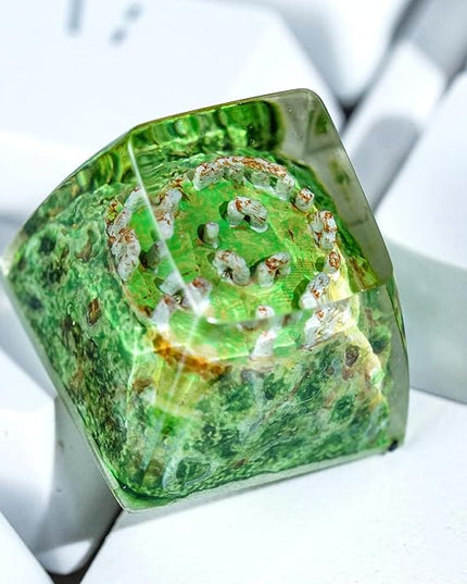 Stonehenge Artisan Keycap R1 SA Profile Custom Ritual Keycaps 1U ESC Handmade Gaming Ritual Resin Key Cap Cherry MX Switch Compatible Mechanical Keyboard Lover Gift
