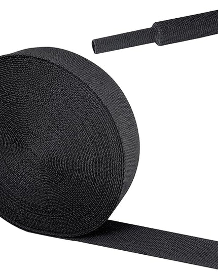 2 in 1 Heat Shrink Braided Sleeving Fabric Tubing-Ideal fit Irregular Shape Hose/Cable/Wire (3/4"(19mm), 32FT)