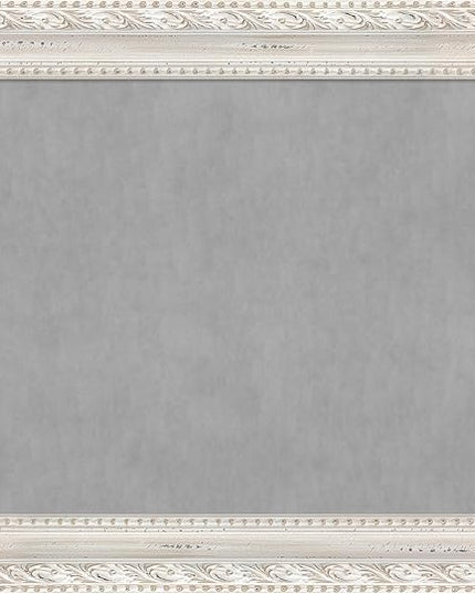 Amanti Art White Framed Magnetic Board 24x30 Medium Vision Board for use with Magnets, 100% Metal Sheet to Display Items as Office Decor or for Home Organization in mudroom, Kitchen or Kids Room