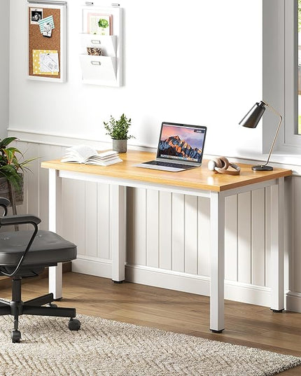 Need Computer Desk - 31.5 Inch Office Writing Work Study Kids Student Teacher Home Bedroom Table for Small Space, Teak