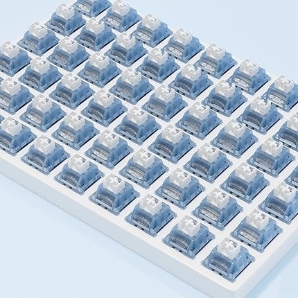 Outemu Ice Blue V3 Switch,3-pin 40gf Pre-lubed Dustproof Clicky Switches,Keyboard Clickers for 3D Prints,Suitable for MX Mechanical Gaming Keyboards(108Pcs)