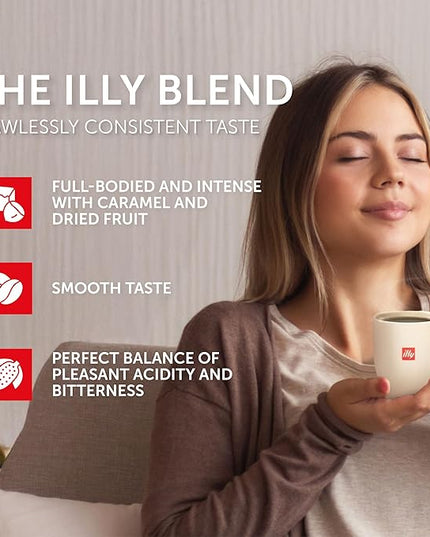 illy Ground Coffee, Brasile Regenerative Agriculture Medium Roast, 100% Arabica, Premium Italian Coffee, Ideal for Espresso, Drip, Moka and French Press Brewing, 8.8oz, 6 Pack