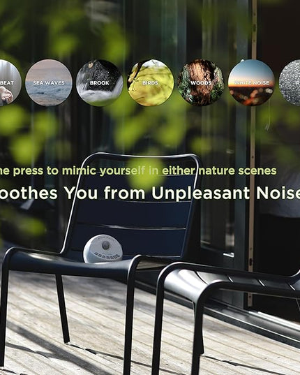 WELLCARE-Naturcare Sound Relaxation, White Noise, 7 Nature Sounds, Sleep Sound Machine, Calm Infants, for Baby, Kids, Adult. Stepless Volume, Timer, Powered by Adapter(Incl.) or Batteries(Not Incl.)
