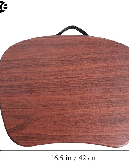 Jasenna Lap Laptop Desk - Portable Lap Desk with Pillow Cushion, Fits up to 15.6 inch Laptop for Home Office Students Use as Computer Laptop Stand, Book Tablet(1-Dark Brown)