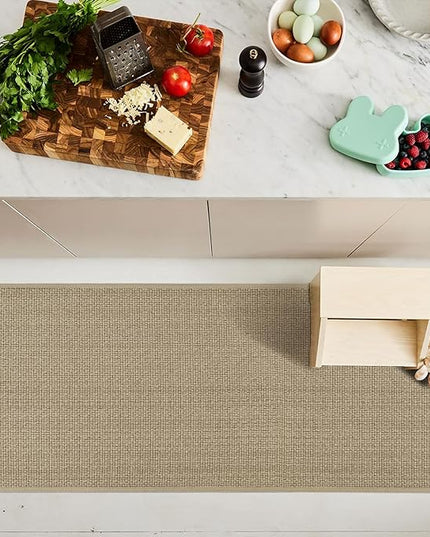Artoid Mode Washable Non Slip Rubber Backing Kitchen Rugs Doormat, Absorbent Kitchen Floor Mats Front of Sink Kitchen Mats for Floor Home Decor 24x60 Inch