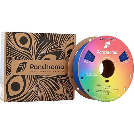 Panchroma PLA Blue 3D Printer Filament, 1.75mm, 1kg Spool, Easy to Print, High Speed Printing, Tangle Free, AMS Compatible, Perfect for Toys, Decor, Miniatures, Models & Cosplay