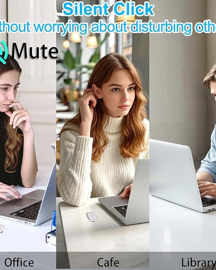 Mini Wireless Bluetooth Mouse, with Card Reader (Up to 2TB) Portable Small Silent Rechargeable Optical Travel Thin Finger Mice, 3 Levels DPI for PC/Smartphone/Laptop/Tablet Student Kids Gift（Green）