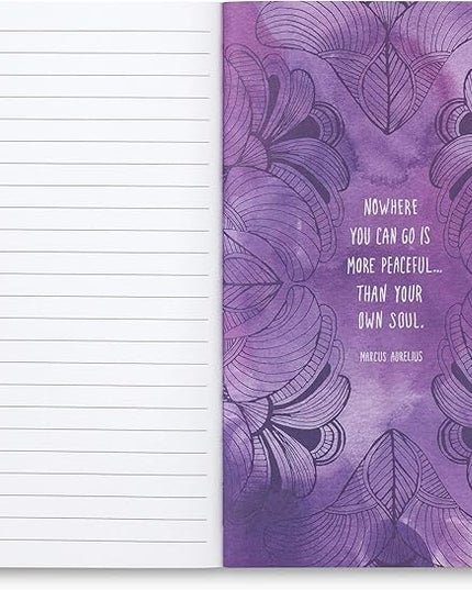 Compendium Softcover Journal – “Who looks outside, dreams. Who looks inside, awakens.”— A Write Now Journal with 128 Lined Pages, 5"W x 8"H