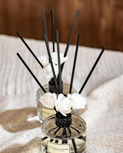 CULTURE & NATURE Reed Diffuser Set 6.7oz (200ml) Floral Bouquet Scented Diffuser with Sticks Home Fragrance Reed Diffuser for Bathroom Shelf Decor