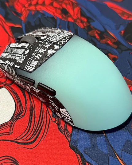 Grip Tape for Lamzu Maya X - Anti-Slip,Enhanced Control, Sweat Resistance,Improves FPS Gaming Grip & Mouse Protection [Pre-Cut] Printsteam Cyan 0.5mm
