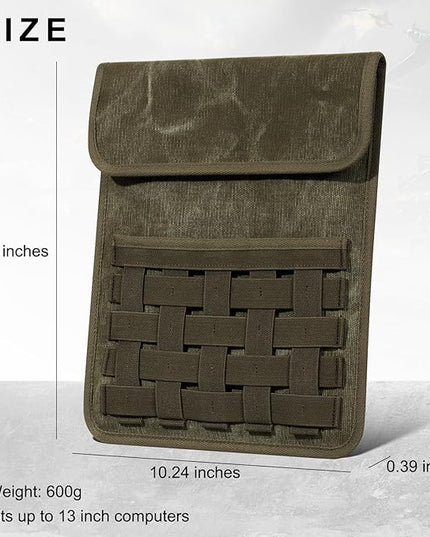 Gexmil Protective Laptop Sleeve for 13-13.3 Inch, MacBook Pro 13 M2(2022) M1(2021) Case, Cover for MacBook Air 13 M4 M3 M2 M1(2025-2020), Military Vintage Style,Army Green