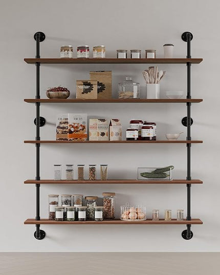 Floating Shelves for Wall Living Room Shelves Bookshelf Industrial Pipe Shelving Shelf Real Wood Planks 36 inch Rustic Wall Shelves Hanging Bookshelves Farmhouse Kitchen Bar Shelving