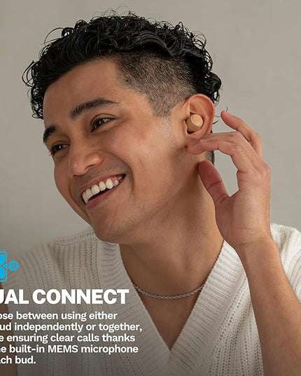 JLab Go Air Pop+ Tones True Wireless Earbuds, in Ear Headphones, Bluetooth Earphones, 35H Playtime Ear Buds, Bluetooth Earbuds with Microphone, USB-C Charging Case, Dual Connect, EQ3 Sound, (728 N)